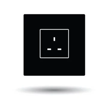 Great britain electrical socket icon Stock Illustration