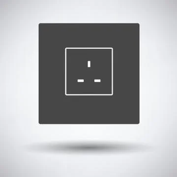 Great britain electrical socket icon Stock Illustration