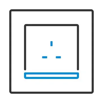 Great Britain Electrical Socket Icon Stock Illustration