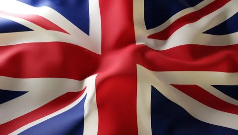 Great Britain flag. Close Up Stock Illustration