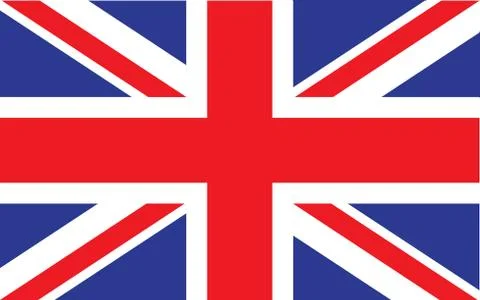 Great Britain  flag. Simple vector Great Britain flag Stock Illustration
