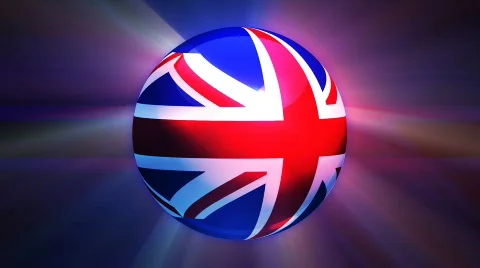 Great Britain Globe Stock Footage 740173