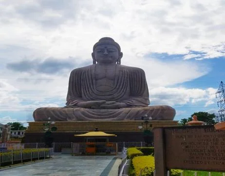 The great Buddha Statue of Gaya Stock Photos