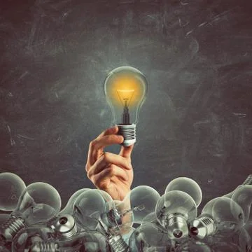 Great business idea. 3D Rendering Stock Photos