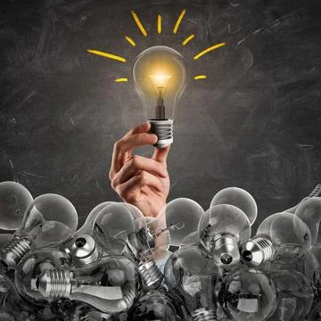 Great business idea. 3D Rendering Stock Photos