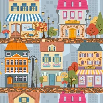 Great city map creator.Seamless pattern map. Houses, infrastructure, industri 스톡 일러스트