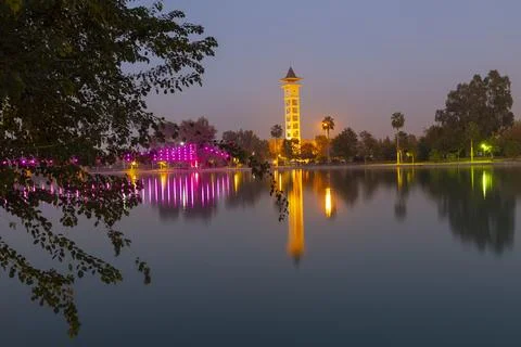 The Great Clock is the tallest clock tower in Turkey, with a height of 32 meters Stock Photos