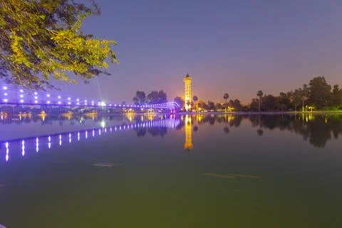 The Great Clock is the tallest clock tower in Turkey, with a height of 32 meters Stock Photos