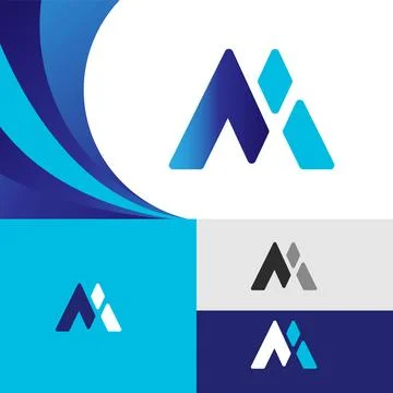 Great creative Letter M initial logo design vector template illustrations Illustrazione stock