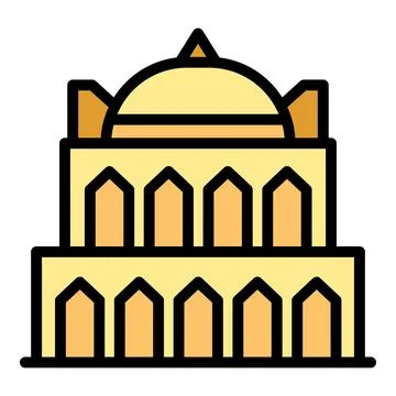 Great culture icon vector flat Stock Illustration