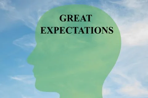 Great Expectations concept Stock Illustration