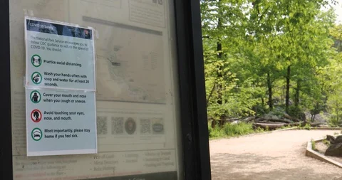 Great Falls remains open during COVID-19 Stock Footage 129645918