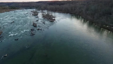 Great Falls, VA 4K Stock Aerial Footage Stock Footage