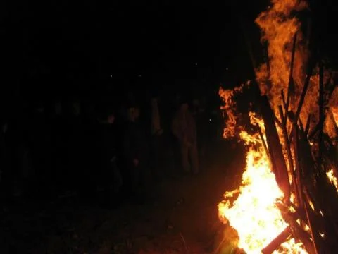 A Great Fire Burning 3 Foto stock