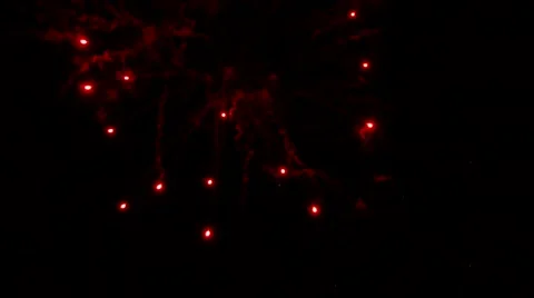 Great Firework in the night Stock Footage 49096537