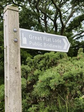 Great flat lode mining trail sign Stock Photos