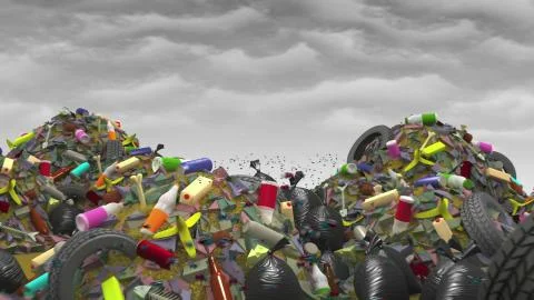 The Great Garbage Dump, 3d illustration Stock-Illustration