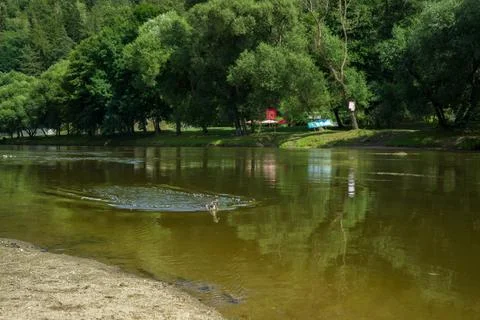 Great getaway by the river Stock Photos