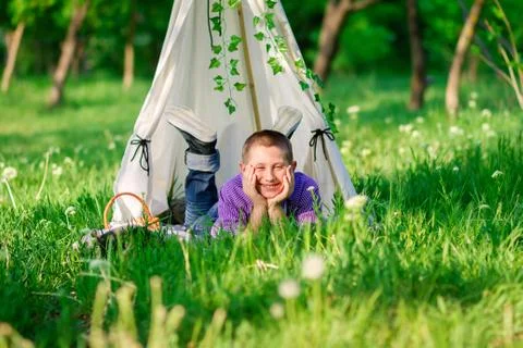 Great on the grass in summer 스톡 사진