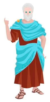 Great greek philosopher Stock Illustration