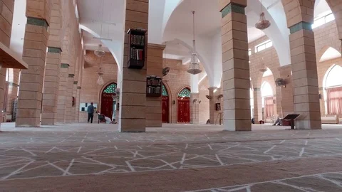 Great hall in the mosque. Stock Footage 77494391