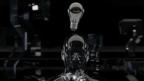 Great idea. answer, human thinking and looking for answer, Solution Stock Footage 227869044