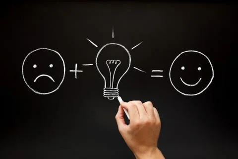 Great Idea Changes Everything Concept 库存照片