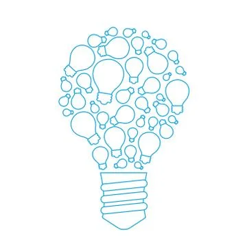 The great idea consists of a chain:  small ideas, hints and tips Stock Illustration