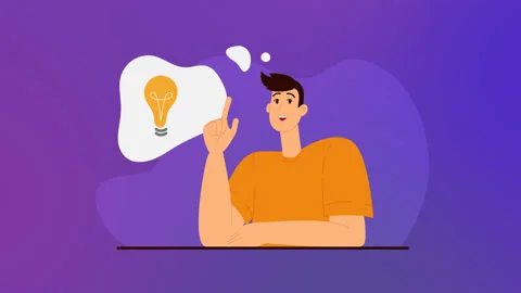 Great idea. Man thinking and looking for answer, hand gesture, Eureka Stock Footage 157987135