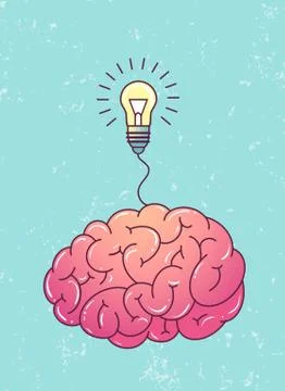 Great idea poster Stock Illustration