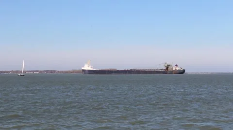 Great Lakes Freighter Stock Footage 43346803