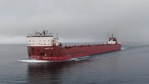 Great Lakes Freighter Ship Stock Footage 246958991