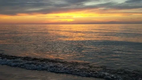 Great Lakes Sunset Stock-Footage 277673740