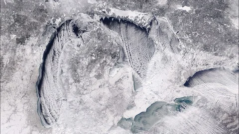 Great Lakes winter Видео 107799586