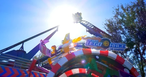 The Great Lego Race Roller Coaster, Stock Video Pond5