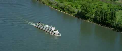 The great loop of the Rhine river Stock Footage 100422810