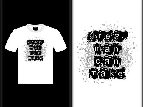 Great Man T-Shirt Vector Design Stock Illustration