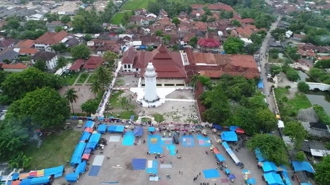 Great Mosque of Banten Video stock 280559097
