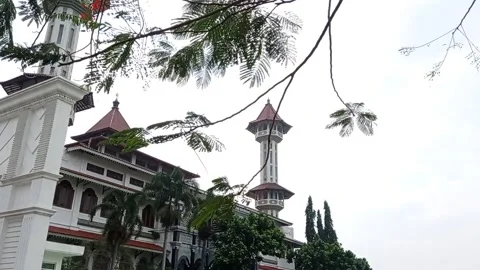 The great mosque of Cianjur, West Java Indonesia Stock Footage 137287935