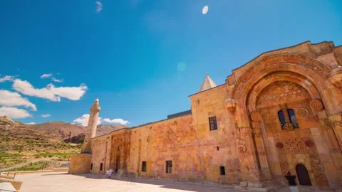 Great Mosque of Divrigi aka Divrigi Ulu Cami time lapse footage Stock Footage 280181977