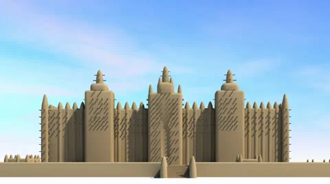 Great Mosque of Djenné Stock Footage 26179382
