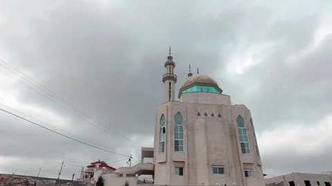 The Great Mosque at the Road. Stock Footage 76246387