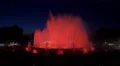 Great night water show at the Magic Fountain of Barcelona 4k or 4k+ Resolution