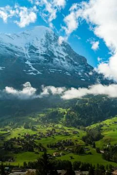 The great north wall of Eiger Stock-Fotos