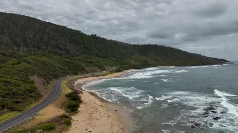Great ocean road and the waves. Stock Footage 288598047