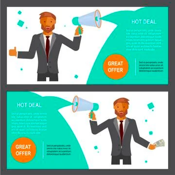 Great offer voucher Stock Illustration