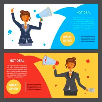 Great offer voucher Stock Illustration