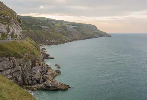 Great Orme's Head coastline Stockfoto's