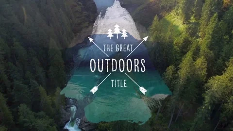 Great Outdoors Title After Effects stock