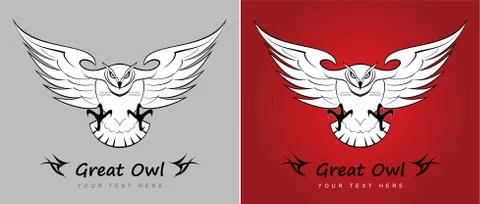 Great Owl Stock Illustration